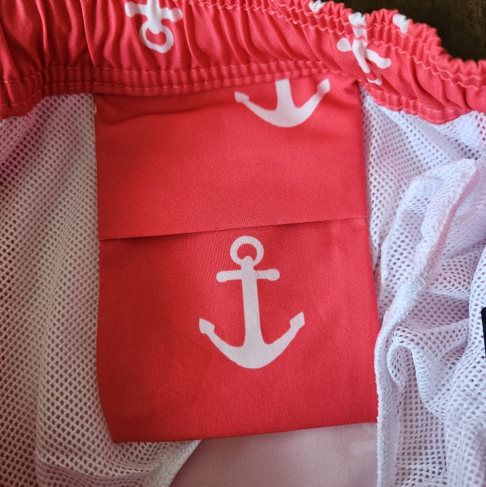 BNWT - J. Crew Coral Anchor Print Men's Shorts - Sz XL - Picture 2 of 3